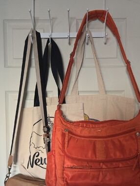 Orange Lug Diaper Bag